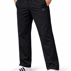 straight fit trackpant in black colour same lining