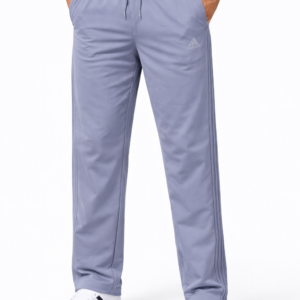 straight fit trackpant grey colour with grey strips
