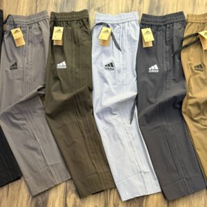 adidas straight fit trackpant with same colour strip