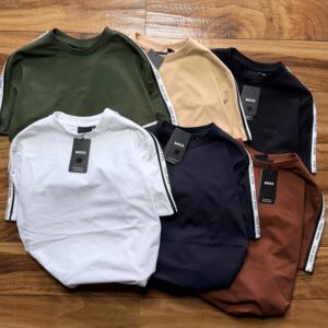 boss tshirt in cotton lycra fabric