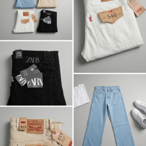 plain straight fit jeans
