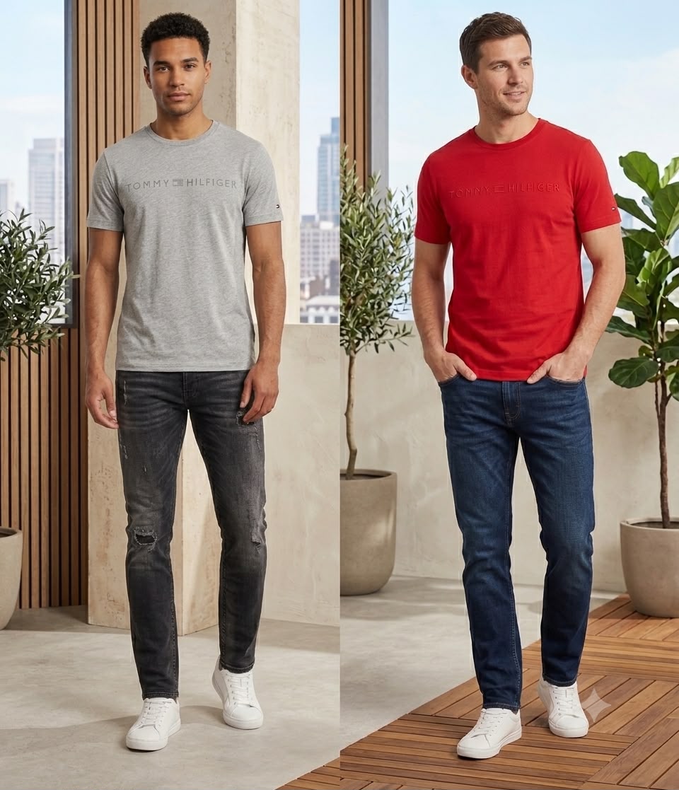 tommy hilger half sleeve tshirt in cotton lycra fabric tommy hilger half sleeve tshirt in cotton lycra fabric