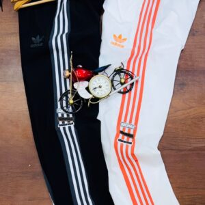 straight fit trackpants with strips